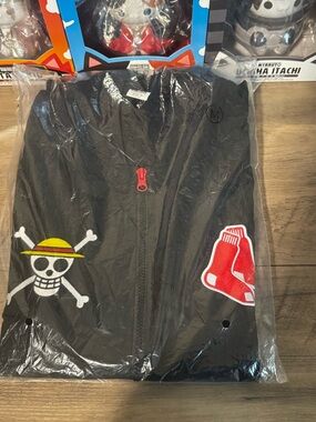 2026 Boston Red Sox One Piece Luffy Satin Jacket SGA 5/12 Size Medium *IN HAND*